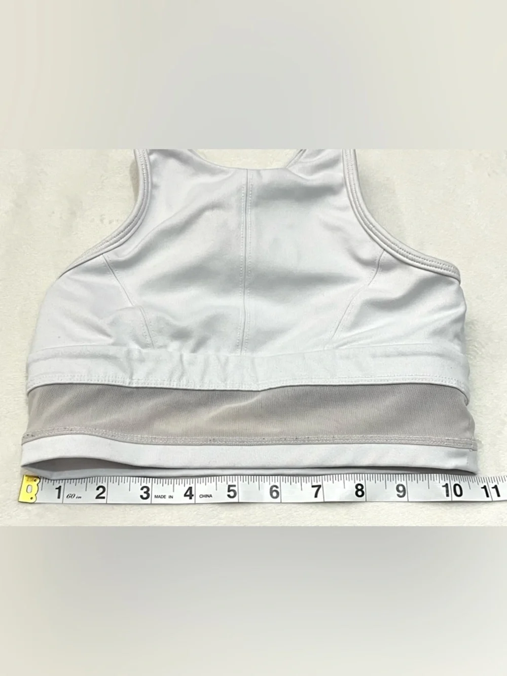 Jo+Jax Youth White High-Neck Premium Dance + Activewear Performance Sports Bra